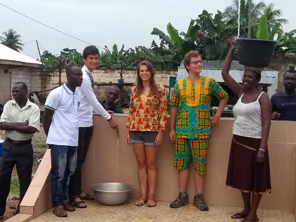 Akim Adjobue gets potable water